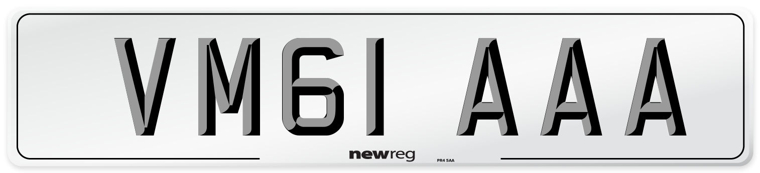 VM61 AAA Number Plate from New Reg